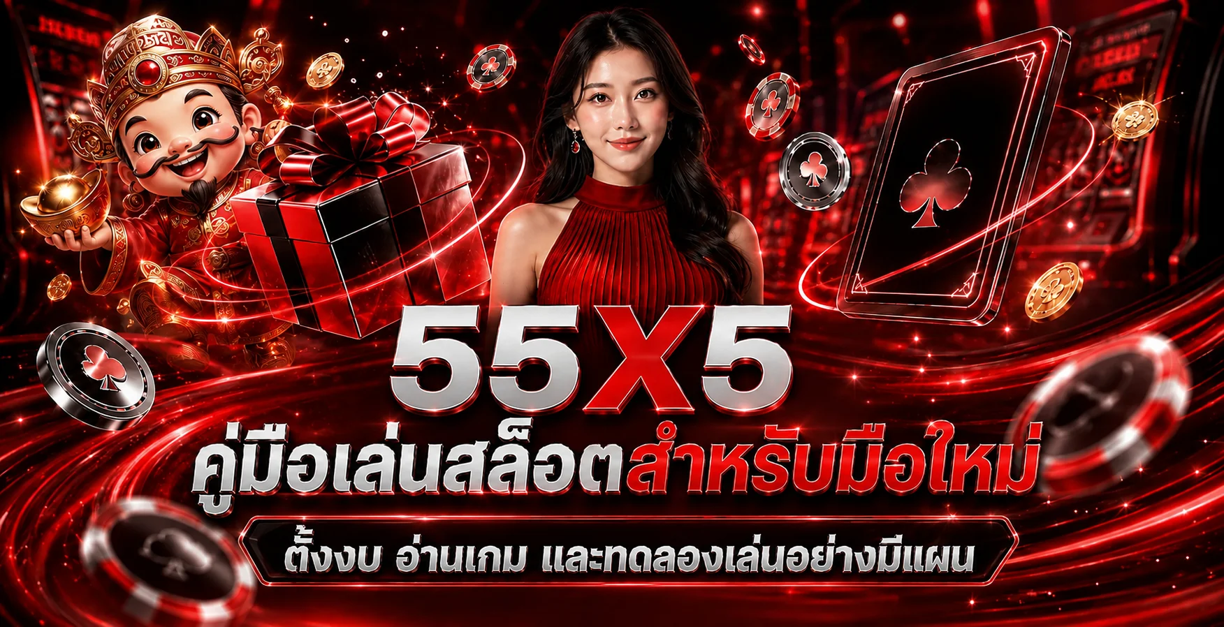 55X5 คู่เล่นสล็อตสำหรับมือใหม่ ตั้งงบก่อนหมุน